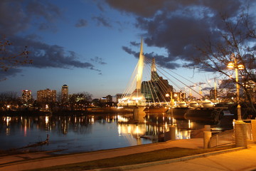 bridge at night