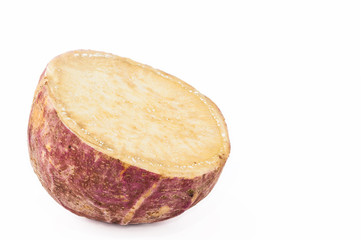 Sweet potato (Ipomoea batatas) isolated in white background