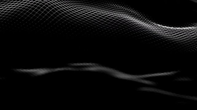 Abstract 3d rendering of seamless looped animation. Modern background design, 4k video