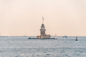 Fototapeta premium Leanders tower, Kız Kulesi in istanbul. bosphorus tower. 