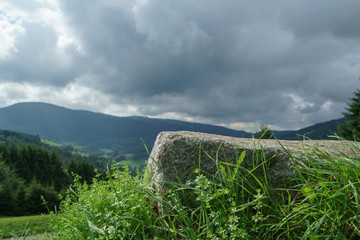 Lanschaftsaufnahmen aus den Vogesen im Spätsommer in Frankreich