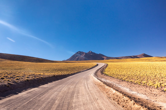 Atacama desert, Chile, Andes, South America. Beautiful view and landscape.