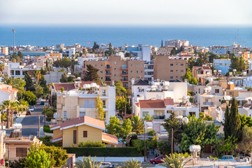 Obraz premium Paphos rooftop cityscape, Cyprus