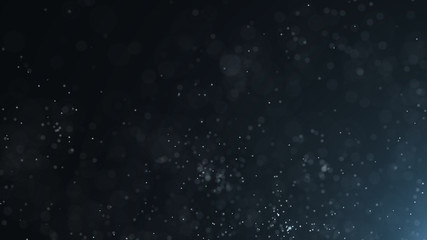Dust particles. Abstract particle background. Dots background. 4k rendering.
