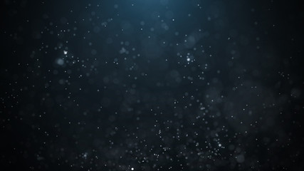 Dust particles. Abstract particle background. Dots background. 4k rendering. - obrazy, fototapety, plakaty
