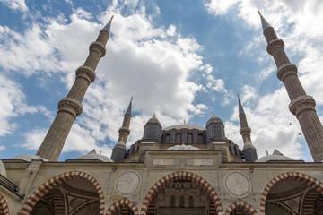 Outside view of Built by architect Mimar Sinan between 1569 and 1575 Selimiye Mosque  in city of...