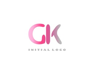 GK Initial Logo for your startup venture