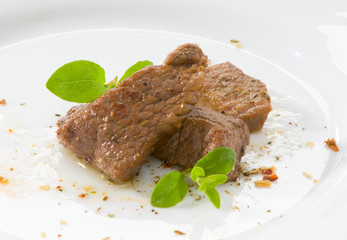 Говядина на белом фоне Beef on white background