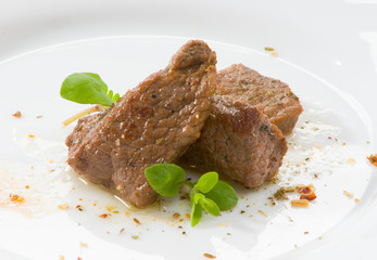 Говядина на белом фоне Beef on white background