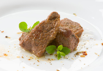 Говядина на белом фоне Beef on white background