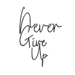 never give up qoutes