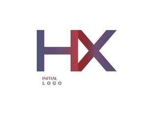 Obraz premium HX Initial Logo for your startup venture