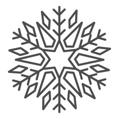 Snowflake Icon Silhouette