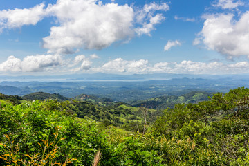 Obraz premium Mountain view, Golfo de Nicoya, Guanacaste, Costa Rica.