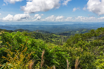 Fototapeta na wymiar Mountain view, Golfo de Nicoya, Guanacaste, Costa Rica. 