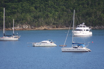 Yachts in the bay