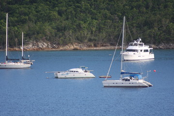 Fototapeta premium Yachts in the bay