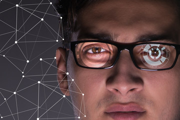 Concept of sensor implanted into human eye