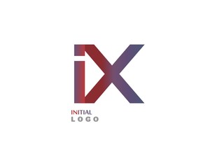 Obraz premium IX Initial Logo for your startup venture