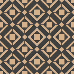 Vector damask seamless retro pattern background check square geometry cross frame