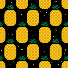 fruit pattern background graphic pineapple