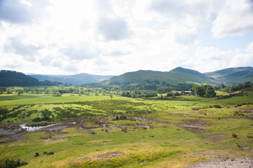 Obraz premium View into the dell at lake district, england 