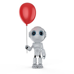 mini robot with balloon