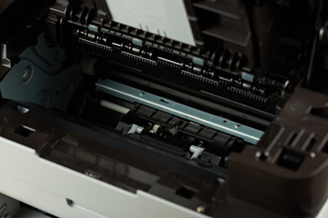 Open modern new printer