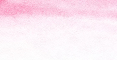 Abstract watercolor background.Pink gradient Hand drawn on textured paper illustration