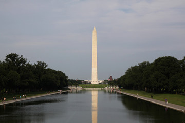 Obraz premium Washungton D.C.,USA-June 14,2018 - Landscape Washington monument obelisc in USA