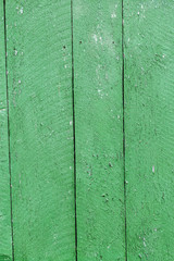 Green old wooden fence. Wood plank texture for text design or background.
