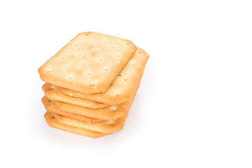 craker on white background.