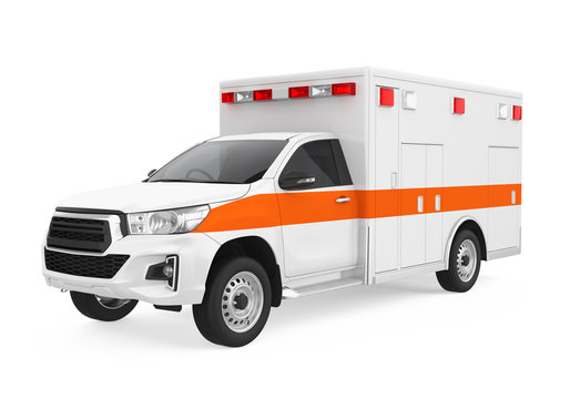 Ambulance Car Isolated