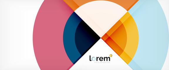 Obraz premium Circle abstract background, geometric modern design template