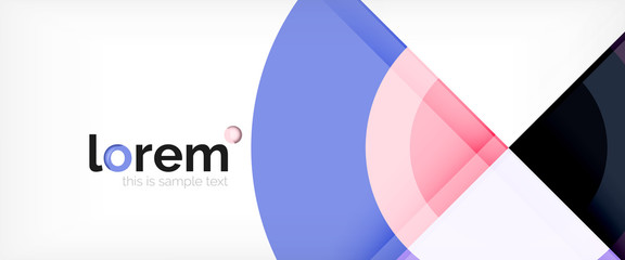 Obraz premium Circle abstract background, geometric modern design template