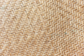 Bamboo weave pattern background.