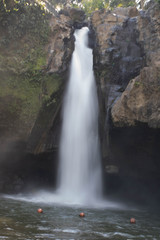 Fast flowing waterfall