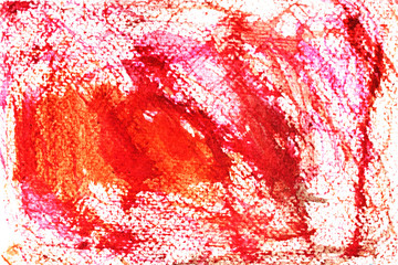 Bright colorful multicolored stripes on white paper ,  Illustration abstract and bright background from watercolor hand draw on paper