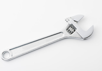An adjustable crescent wrench tool on a white background