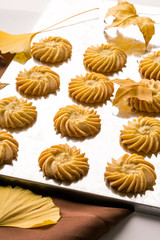 Butter Cookie Background. Cookie, biscuit