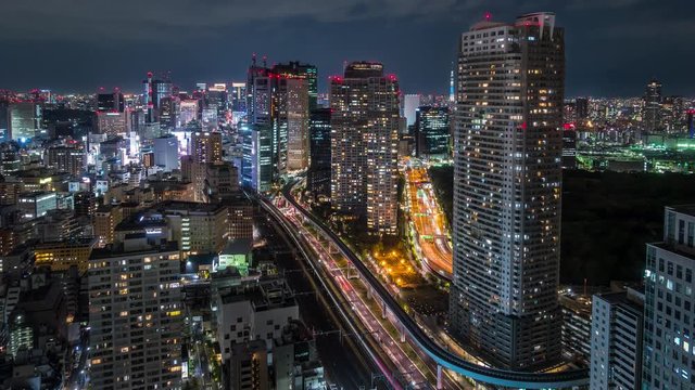 世界貿易センタービルディング タイムラプス 夜景 fix