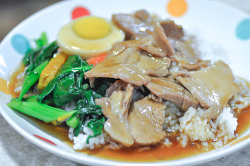 rice with stewed pork