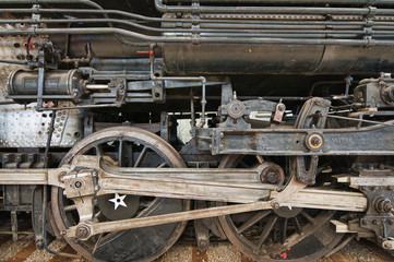 Fototapeta na wymiar wheels of train