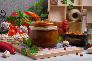 Traditional canned vegetables