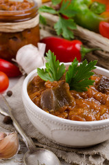 Traditional canned vegetables