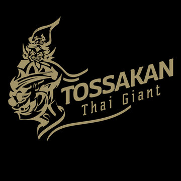 Thai giant logo. Thai ancient Tossakan. Lord Tossakan king of Giant - vector