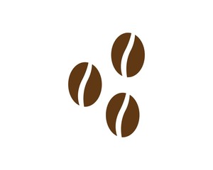 vector coffee beans icon 