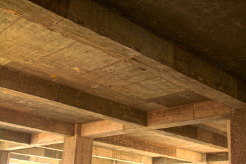 unfinished concrete cast-in-situ hall