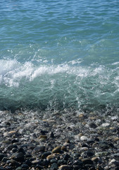 View of the beach in the Sochi, Russia