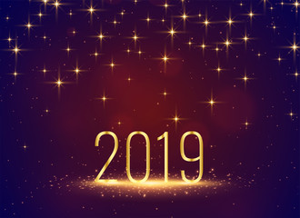 beautiful 2019 sparkles stars celebration background